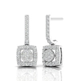 Ivana Jewels Earrings White Gold / 14KT Geometric Drop Earrings