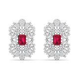 Ivana Jewels Earrings White Gold / 14KT Gold Emerald Drop Earrings