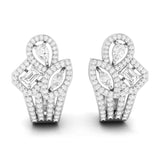 Ivana Jewels Earrings White Gold / 14KT Ivana Diamonds Offers Variety Of Lab Grown Diamond Bali Style Earring
