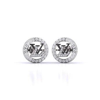 Ivana Jewels Earrings White Gold / 14KT Louis Vuitton Monogram Earrings