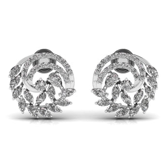 Ivana Jewels Earrings White Gold / 14KT Marquise & Pear Fancy Diamonds Studs Earring