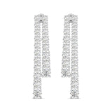 Ivana Jewels Earrings White Gold / 14KT Minimalist Diamond Bar Earrings