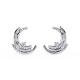 Ivana Jewels Earrings White Gold / 14KT Modern Hoop Diamond Earrings