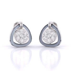 Ivana Jewels Earrings White Gold / 14KT Petite Diamond Earrings