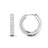 Ivana Jewels Earrings White Gold / 14KT Round cut Diamonds Clustered Elegance Earrings