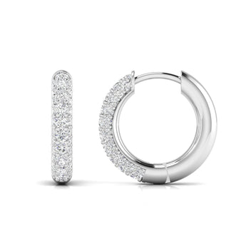 Ivana Jewels Earrings White Gold / 14KT Round cut Diamonds Clustered Elegance Earrings