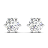 Ivana Jewels Earrings White Gold / 14KT Solitaire Diamond Studs