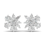 Ivana Jewels Earrings White Gold / 14KT Solitaire Pear Shape & Marquise Shape Diamonds Fancy Earring