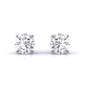 Ivana Jewels Earrings White Gold / 14KT Solitaire Studs