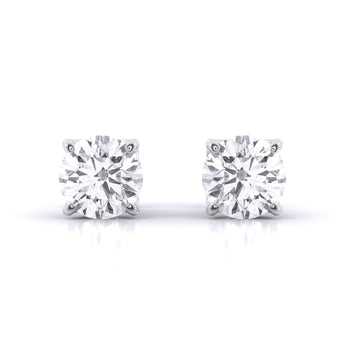 Ivana Jewels Earrings White Gold / 14KT Solitaire Studs