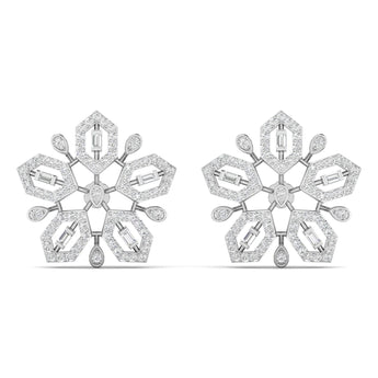 Ivana Jewels Earrings White Gold / 14KT Stud Diamond Earrings