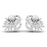 Ivana Jewels Earrings White Gold / 14KT Stylish Party Wear Earring For Her