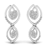 Ivana Jewels Earrings White Gold / 14KT Teardrop Diamond Stud Earrings