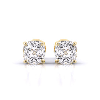 Ivana Jewels Earrings Yellow Gold / 14KT 1 Carat Each Solitaire Diamond Earrings