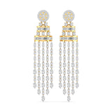 Ivana Jewels Earrings Yellow Gold / 14KT 5 Carat Diamond Gold Dangler Earrings