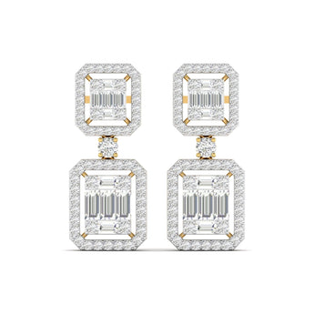Ivana Jewels Earrings Yellow Gold / 14KT Bridal Diamond Earrings