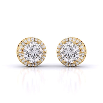 Ivana Jewels Earrings Yellow Gold / 14KT Diamond Sparkler Studs