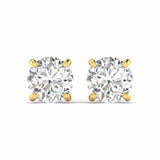 Ivana Jewels Earrings Yellow Gold / 14KT Diamond Stud Earrings in Gold