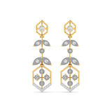 Ivana Jewels Earrings Yellow Gold / 14KT Elegant Diamond Drop Earrings