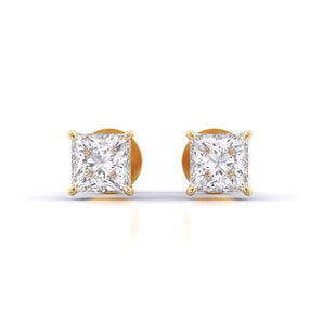 Ivana Jewels Earrings Yellow Gold / 14KT Fancy Princess Shape studs Earrings