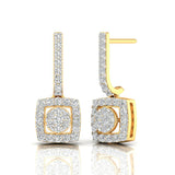 Ivana Jewels Earrings Yellow Gold / 14KT Geometric Drop Earrings