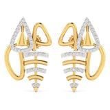 Ivana Jewels Earrings Yellow Gold / 14KT Interlocking Hoop Earrings