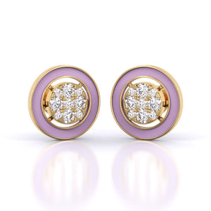 Ivana Jewels Earrings Yellow Gold / 14KT Lavender Twilight Earrings