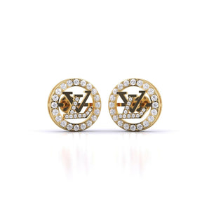 Ivana Jewels Earrings Yellow Gold / 14KT Louis Vuitton Monogram Earrings