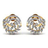 Ivana Jewels Earrings Yellow Gold / 14KT Marquise & Pear Fancy Diamonds Studs Earring