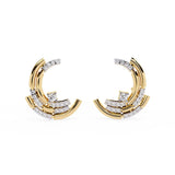 Ivana Jewels Earrings Yellow Gold / 14KT Modern Hoop Diamond Earrings