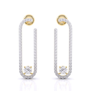 Ivana Jewels Earrings Yellow Gold / 14KT Move Addiction Pave Earring