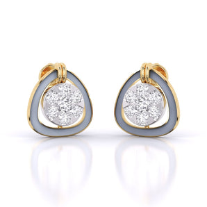 Ivana Jewels Earrings Yellow Gold / 14KT Petite Diamond Earrings