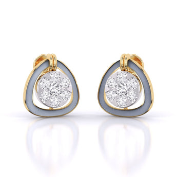 Ivana Jewels Earrings Yellow Gold / 14KT Petite Diamond Earrings