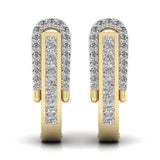 Ivana Jewels Earrings Yellow Gold / 14KT Round Cut Diamonds Halo Earring