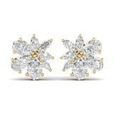 Ivana Jewels Earrings Yellow Gold / 14KT Solitaire Pear Shape & Marquise Shape Diamonds Fancy Earring