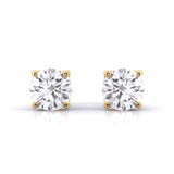 Ivana Jewels Earrings Yellow Gold / 14KT Solitaire Studs