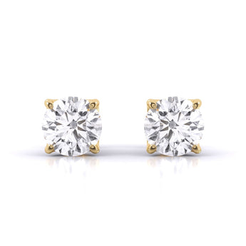 Ivana Jewels Earrings Yellow Gold / 14KT Solitaire Studs
