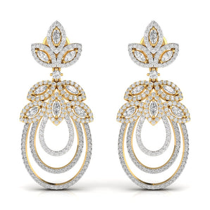 Ivana Jewels Earrings Yellow Gold / 14KT Staid Lab Grown Diamond Earring