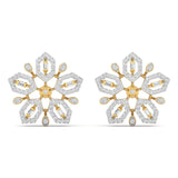 Ivana Jewels Earrings Yellow Gold / 14KT Stud Diamond Earrings
