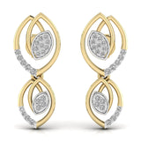 Ivana Jewels Earrings Yellow Gold / 14KT Teardrop Diamond Stud Earrings