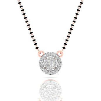Ivana Jewels Mangal Sutra Circle Diamond Mangalsutra Pendant