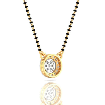 Ivana Jewels Mangal Sutra Circle Diamond Mangalsutra Pendant
