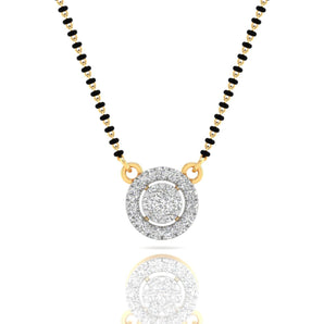 Ivana Jewels Mangal Sutra Circle Diamond Mangalsutra Pendant