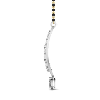 Ivana Jewels Mangal Sutra Fancy Shape Pear Diamond Mangal Sutra Pendant