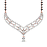 Ivana Jewels Mangal Sutra Rose Gold / 14KT Fancy Shape Pear Diamond Mangal Sutra Pendant