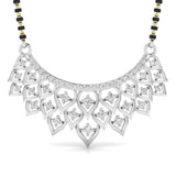 Ivana Jewels Mangal Sutra White Gold / 14KT Mangal Sutra Pendant With Chain For Her