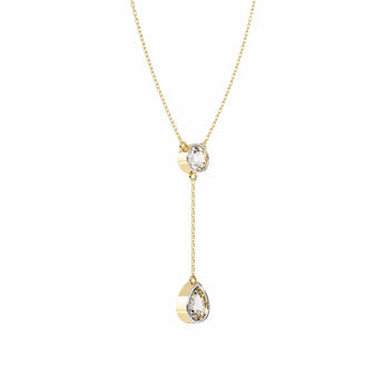 Buy Moonstone Teardrop Diamond Pendant Online from Ivana Jewels Best lab grown diamond jewellery brand