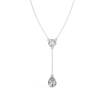 Buy Moonstone Teardrop Diamond Pendant Online from Ivana Jewels Best lab grown diamond jewellery brand