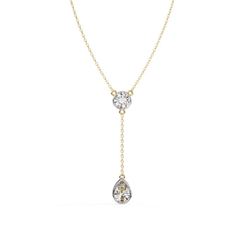 Buy Moonstone Teardrop Diamond Pendant Online from Ivana Jewels Best lab grown diamond jewellery brand