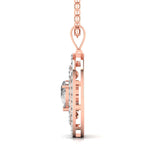Buy Multi-layered Diamond Pendant Online from Ivana Jewels Best lab grown diamond jewellery brand